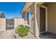 Home's front entrance featuring a well-maintained walkway and vibrant landscaping at 1 Grand Masters Dr, Las Vegas, NV 89141