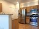 Well-equipped kitchen with stainless steel appliances and wood cabinets at 10001 Peace Way # 2353, Las Vegas, NV 89147