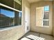 Enclosed stucco patio with view at 10001 Peace Way # 2353, Las Vegas, NV 89147