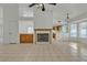 Bright living room with tile flooring, fireplace, and ample natural light at 1709 Guthrie Dr, Las Vegas, NV 89117