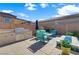 Backyard outdoor kitchen and lounge area at 181 Sierra Alta Pl, Henderson, NV 89015