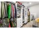 Spacious walk-in closet with custom shelving and drawers, perfect for organization at 181 Sierra Alta Pl, Henderson, NV 89015