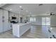 Open kitchen with a center island, modern cabinetry, recessed lighting, and stainless steel appliances at 2004 Burnham Ave, Las Vegas, NV 89104