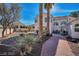 Backyard patio with mature landscaping at 2638 Douglas Cir, Henderson, NV 89074