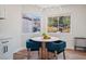 Cozy dining area featuring a round table with seating and bright natural light from the windows at 306 Rodarte St, Henderson, NV 89014