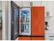 Modern refrigerator with glass panel door showcasing beverages at 306 Rodarte St, Henderson, NV 89014