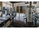 Modern gym with treadmills, bikes, and weight machines, offering city views at 3726 Las Vegas Blvd # 1805, Las Vegas, NV 89158