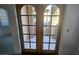 Close-up on the French Doors with many glass panes at 4055 Nook Way # A, Las Vegas, NV 89103