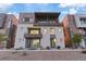 Contemporary townhome with balcony and a well-maintained desert landscape at 4288 Veraz St, Las Vegas, NV 89135