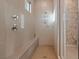 Contemporary walk-in shower with stylish tiling, built-in bench, and glass enclosure, offering a spa-like experience at 4288 Veraz St, Las Vegas, NV 89135