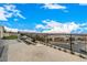 Backyard hardscape overlooking city views at 472 Sand Dune Arch St, Las Vegas, NV 89138