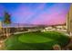 Backyard includes a putting green and a beautiful view at 472 Sand Dune Arch St, Las Vegas, NV 89138