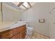 Bathroom featuring a single sink, tiled floor and light colored walls at 544 Cervantes Dr, Henderson, NV 89014