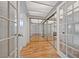 Hallway with hardwood flooring and stylish doors at 544 Cervantes Dr, Henderson, NV 89014