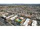 An aerial shot shows the community, showcasing the building and pool area at 5939 Vegas Dr, Las Vegas, NV 89108