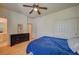 Inviting bedroom with wood floors and closet space at 7905 Brent Leaf Ave, Las Vegas, NV 89131