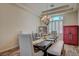 Elegant dining room with stylish table and decor, perfect for entertaining at 7905 Brent Leaf Ave, Las Vegas, NV 89131