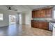 Cozy living room featuring tile flooring and views to the backyard at 9102 Brilliant Prairie Ct, Las Vegas, NV 89149