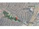 An aerial view of Cadence Central Park with its pool, pickleball courts and surrounding community at , Henderson, NV 89015