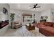 Cozy living room with fireplace and large window at 2008 Arbor Forest St, Las Vegas, NV 89134