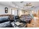 Relaxing living room with a comfortable sofa, natural light, and an open design at 2345 Steinke Ln, Las Vegas, NV 89108