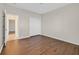 Bedroom with hardwood floors and ample closet space at 2405 Gamma Ray Pl, Henderson, NV 89044