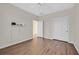 Bedroom with hardwood floors and a closet at 2405 Gamma Ray Pl, Henderson, NV 89044