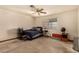 Bedroom featuring a ceiling fan and a window at 2712 Rialto Rd, Las Vegas, NV 89108