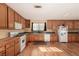 Bright kitchen featuring wood cabinets, white appliances, and an undermount sink at 2712 Rialto Rd, Las Vegas, NV 89108