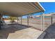 Backyard patio with a covered aluminum awning at 3730 Greenwood Dr, Las Vegas, NV 89103