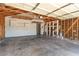 View of spacious garage with storage and work area at 3730 Greenwood Dr, Las Vegas, NV 89103