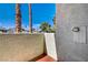 Cozy enclosed patio offers privacy with stucco walls and desert landscaping at 3998 Foxgrove Dr, Las Vegas, NV 89147