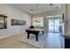 Game room with a pool table, creating a fun and recreational space for entertainment at 4635 Bird View Ct, Las Vegas, NV 89129