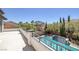 Outdoor balcony with neighborhood and pool views at 5271 Villa Vecchio Ct, Las Vegas, NV 89141