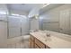 Bathroom featuring a shower-tub combo and single sink at 5452 Green Palms St, Las Vegas, NV 89130