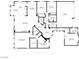 Detailed floor plan showcasing the layout of this home, including dimensions of rooms, bathrooms, and garage at 77 Chapman Heights St, Las Vegas, NV 89138