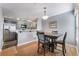 Modern kitchen adjacent to the dining area, featuring stainless steel appliances at 8452 Boseck Dr # 285, Las Vegas, NV 89145