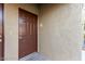 Condominium unit entrance featuring a solid front door with secure lock and neutral-colored exterior walls at 9000 Las Vegas Blvd # 2243, Las Vegas, NV 89123