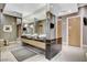 Bathroom area showcasing sleek sinks and tiled flooring at 2700 Las Vegas Blvd # 1604, Las Vegas, NV 89109