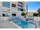 Enjoy this spa with lounge chairs and convenient pool access at 2700 Las Vegas Blvd # 1604, Las Vegas, NV 89109