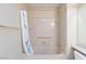 Shower/tub combination with marble surround at 3109 Bangor Ct, Las Vegas, NV 89134