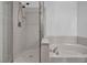 Shower and bathtub in the bathroom at 3412 Winterhaven St # 101, Las Vegas, NV 89108