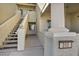 Exterior staircase leading to the upper-level condos in a quiet and well-maintained complex at 3412 Winterhaven St # 101, Las Vegas, NV 89108