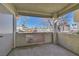 Patio with privacy screen offering a peek at the neighborhood at 3412 Winterhaven St # 101, Las Vegas, NV 89108