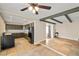 An open kitchen layout shows a range, tile floor, and countertops at 4606 Cory Pl, Las Vegas, NV 89107