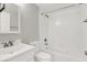 Clean bathroom with shower and tub combination at 4809 Mountain Valley Rd, Las Vegas, NV 89121