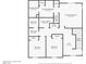 Second floor plan with primary suite, bathrooms, laundry, closets, bedrooms and loft at 6989 Walden Park St, Las Vegas, NV 89166