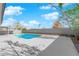 Backyard pool with a covered patio area, perfect for outdoor relaxation and entertaining at 905 Antelope Way, Las Vegas, NV 89145