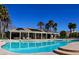 Large outdoor pool with surrounding seating at 10321 Birch Bluff Ln, Las Vegas, NV 89145