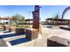 Mountain's Edge Regional Park sign, decorative concrete seating, and pedestrian walkways at 10332 Sweet Laurel St, Las Vegas, NV 89178